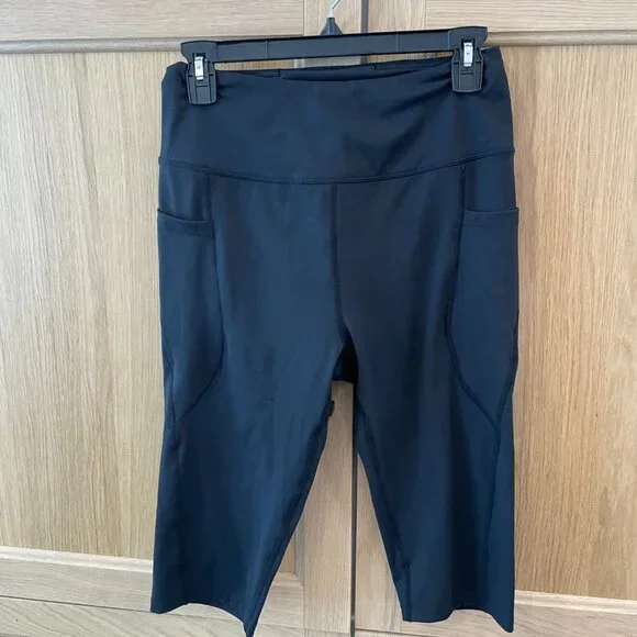 NWT- Baleaf Black workout Bermuda Shorts - Picture 3 of 7